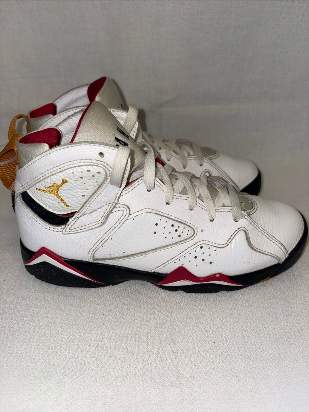 Nike Kids White/Red/Black High-Top Basketball Sneakers